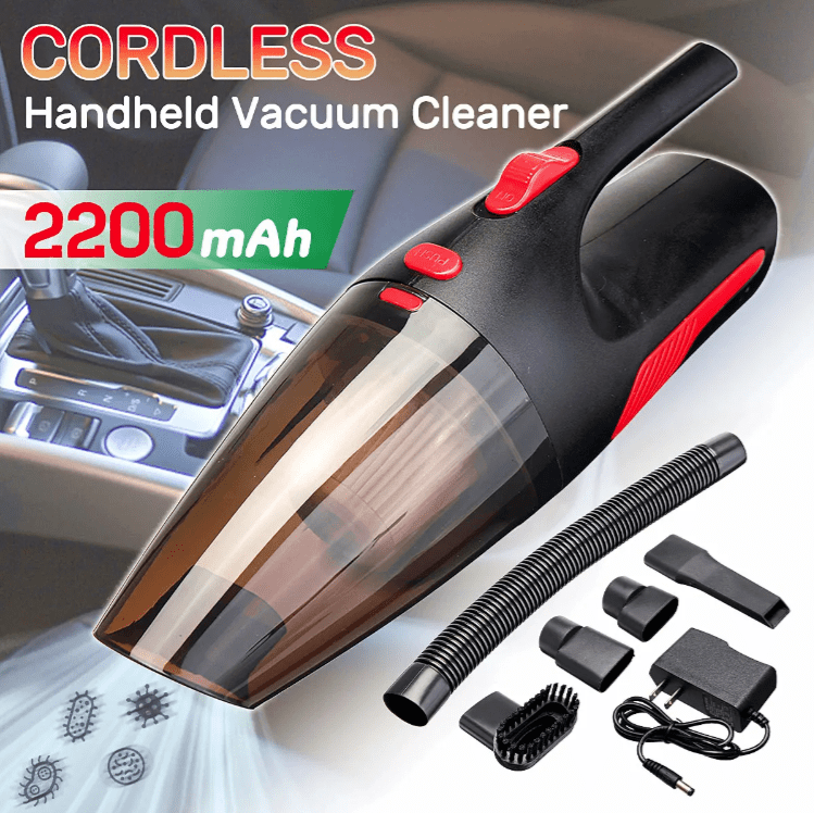 Rechargeable 120W Best Cordless Handheld Car & Home Vacuum Cleaner