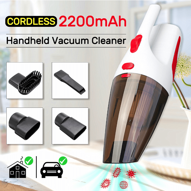 Rechargeable 120W Best Cordless Handheld Car & Home Vacuum Cleaner