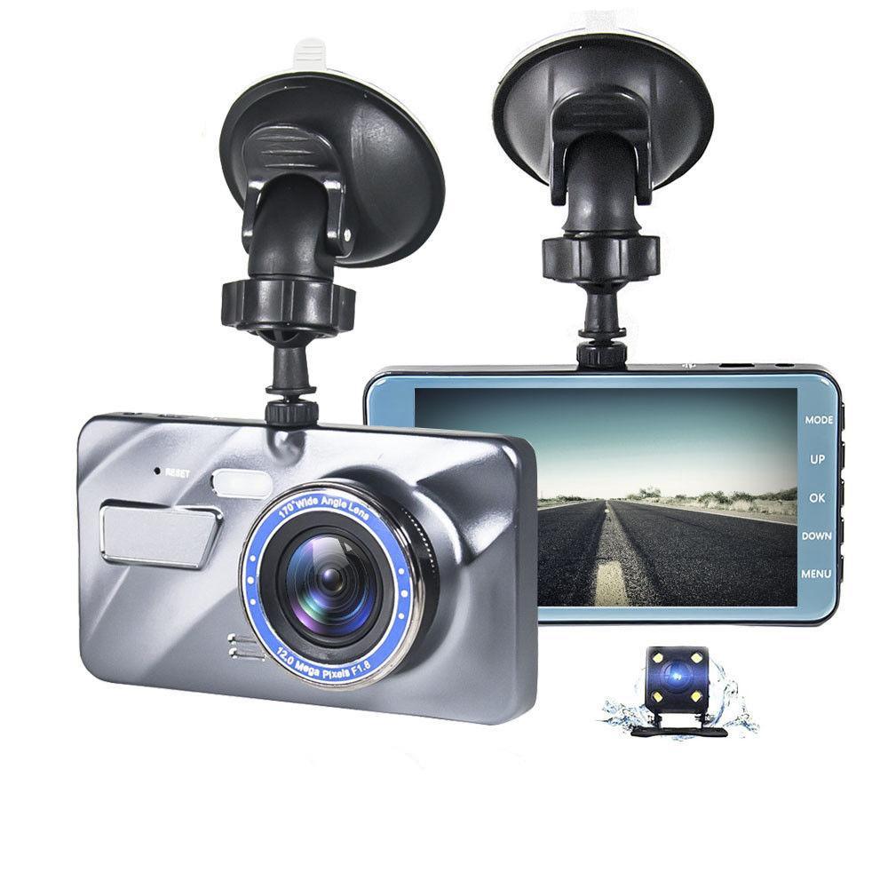 best Car and truck Dash Cam Video Recorder Front + Rear Camera Dual Lens LCD