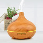 300ml Wood Grain Air Humidifier Essential Oil Diffuser
