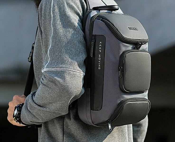 Men's USB Charging Crossbody Chest Bag