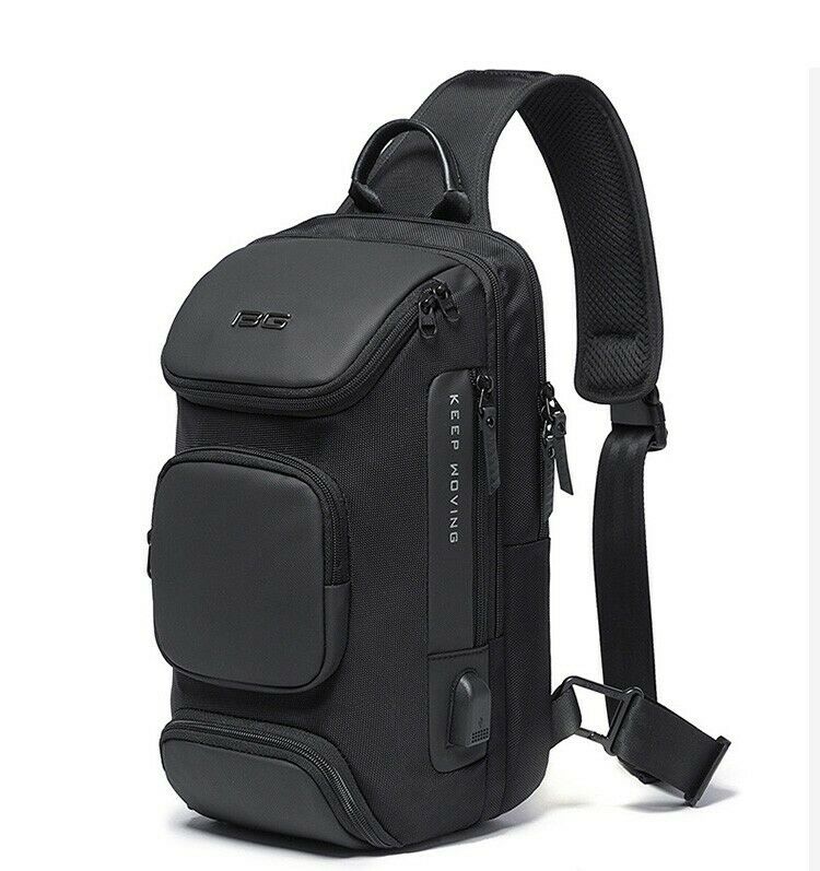 Men's USB Charging Crossbody Chest Bag