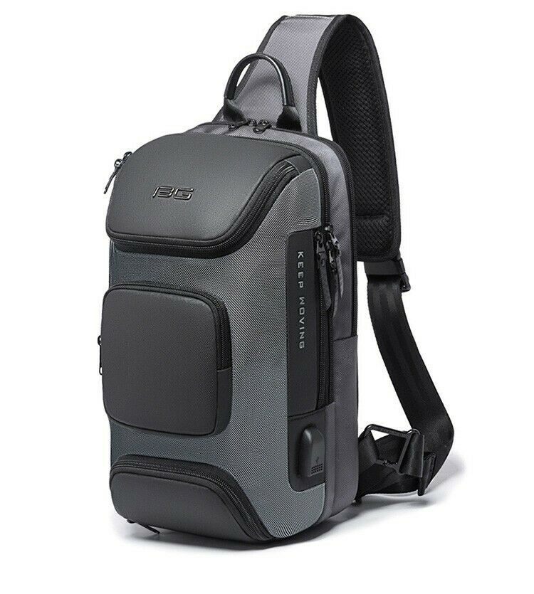 Men's USB Charging Crossbody Chest Bag