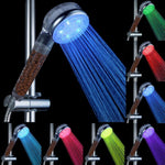 Color Changing LED Negative Ions Shower Head