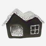 Warm Dog Bed House with Double Roof