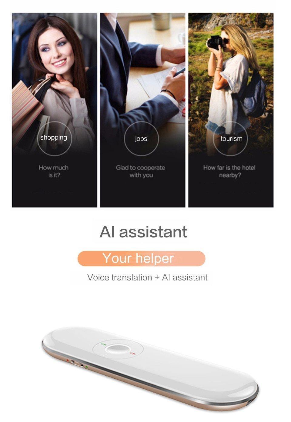 Smart Portable Voice Translator - Over 40+ Languages