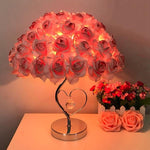 European Style Rose Bouquet Table Lamp