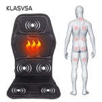 Portable Heated Back Massage Seat Pad for Home and Car