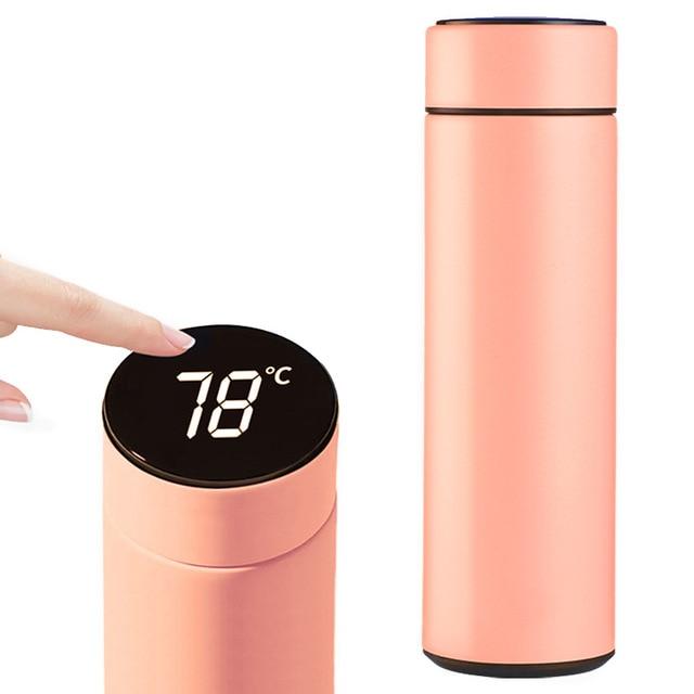 Intelligent Insulated Thermos Bottle with Temperature Display