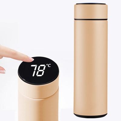 Intelligent Insulated Thermos Bottle with Temperature Display