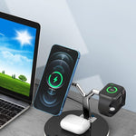 3 in 1 Magnetic Wireless Charger Fast Charging Station