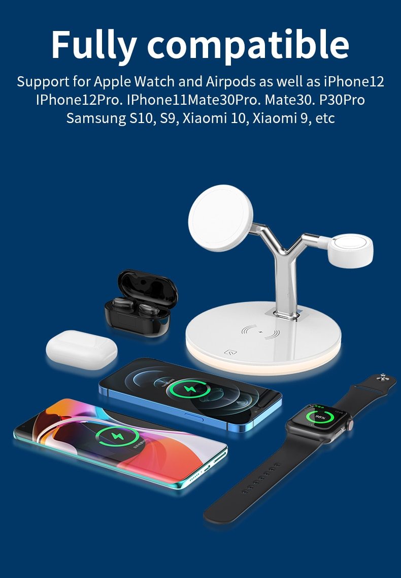 3 in 1 Magnetic Wireless Charger Fast Charging Station