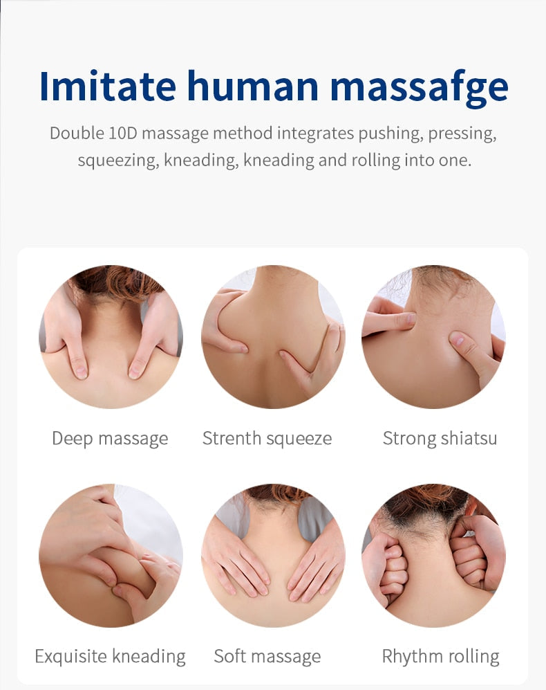 Electric Shiatsu Head Neck Cervical Traction Body Massager