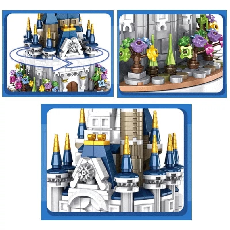 Mini Castle Music Box Building Blocks