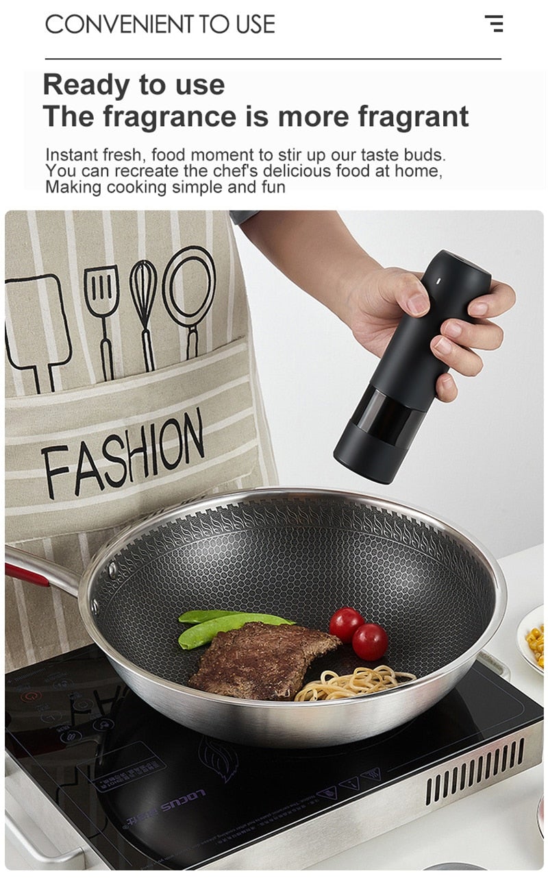 Rechargeable Automatic Salt & Pepper Grinder