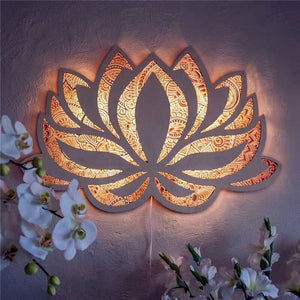 Lotus Flower Wall Art LED Lamp