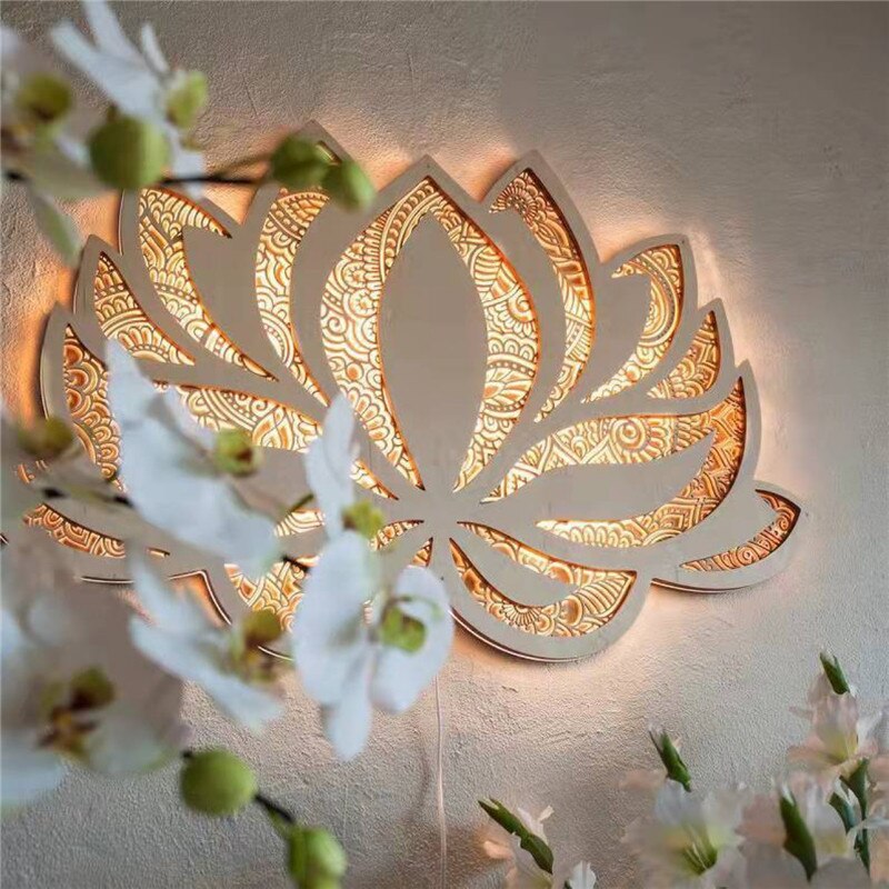 Lotus Flower Wall Art LED Lamp