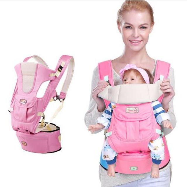 Ergonomic Baby Carrier infant Baby Hip Seat Sling baby carrier Trendy Household Pink 