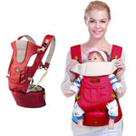 Ergonomic Baby Carrier infant Baby Hip Seat Sling baby carrier Trendy Household Red 