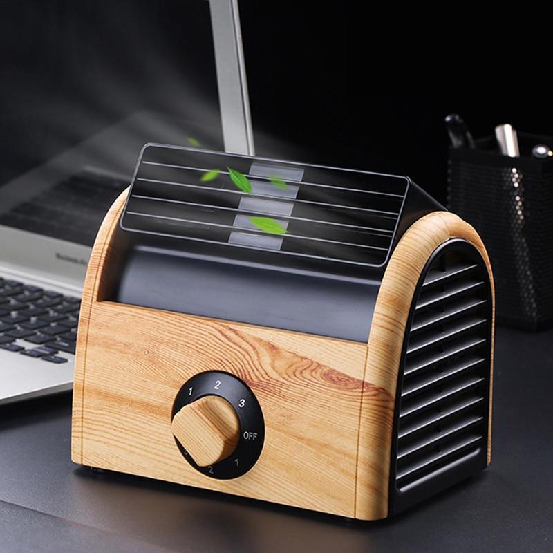 Modern Woodgrain Bladeless Fan