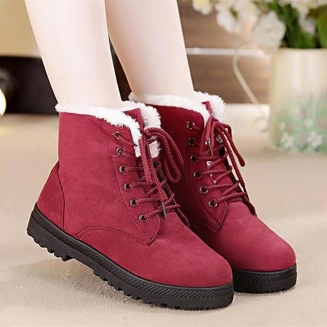 Winter Warm Snow Boots Winter Warm Snow Boots Trendy Household Red 4.5 
