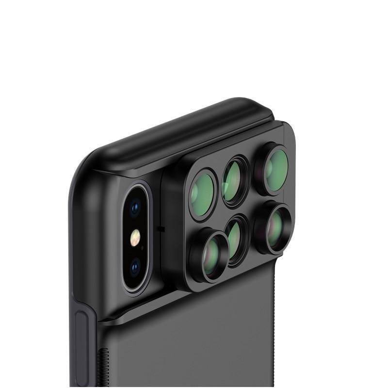 6 in 1 Camera Lens Phone Case for iPhone XR, XS, and XS Max