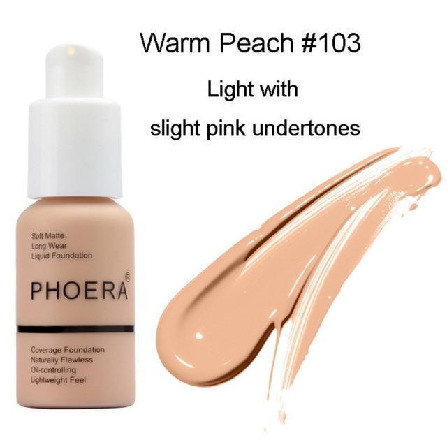 Liquid Face Makeup Foundation makeup foundation Trendy Household Warm Peach 103 