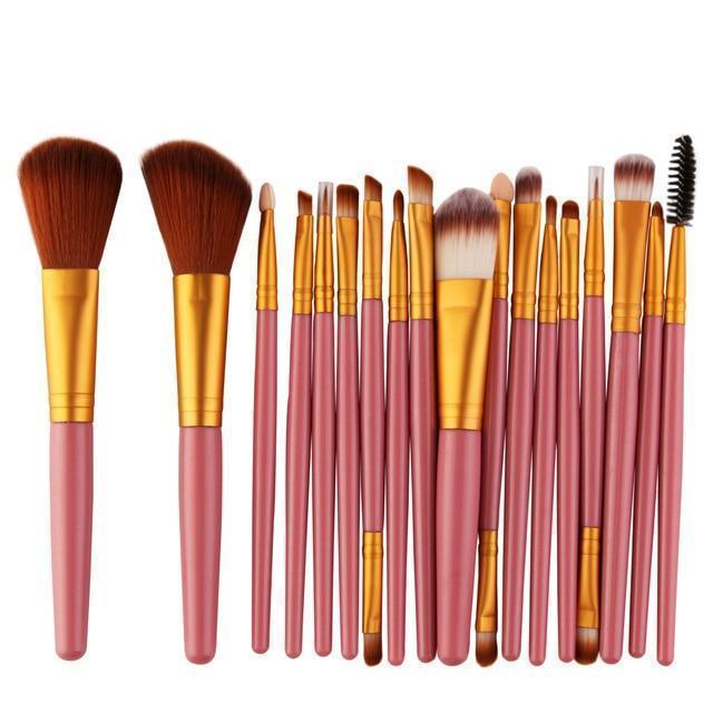 Diva's Makeup Brushes Tool Kit Makeup Brushes Trendy Household Pink Yellow 