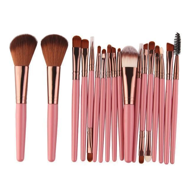 Diva's Makeup Brushes Tool Kit Makeup Brushes Trendy Household Pink Gold 