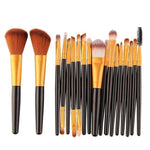 Diva's Makeup Brushes Tool Kit Makeup Brushes Trendy Household Black Yellow 