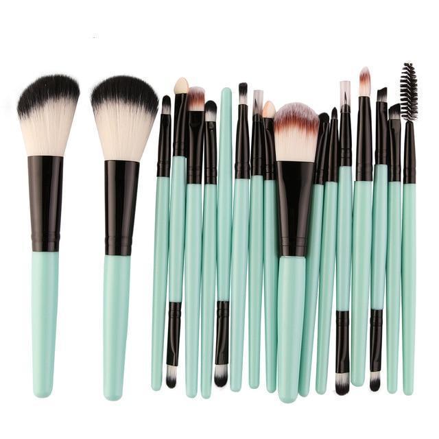 Diva's Makeup Brushes Tool Kit Makeup Brushes Trendy Household Aqua Black 