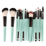 Diva's Makeup Brushes Tool Kit Makeup Brushes Trendy Household Aqua Black 