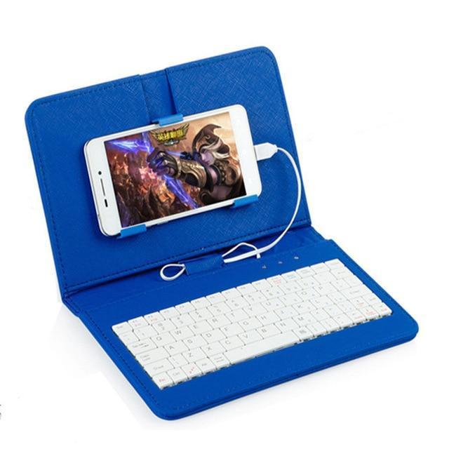 Bluetooth keyboard For Phone - Portable Wireless Phone Keyboard keyboard Trendy Household Dark blue 