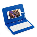 Bluetooth keyboard For Phone - Portable Wireless Phone Keyboard keyboard Trendy Household Dark blue 