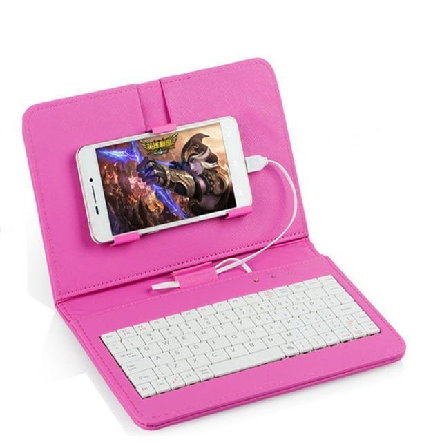 Bluetooth keyboard For Phone - Portable Wireless Phone Keyboard keyboard Trendy Household rose red 