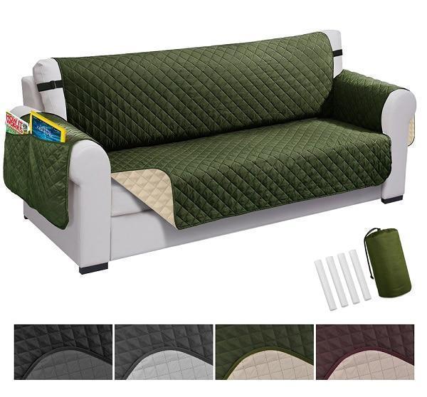 Waterproof Couch Covers sofa cover Trendy Household Army Green Chair (58x193cm) 