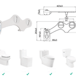 Bidet Toilet Seat Attachment Spray Wash