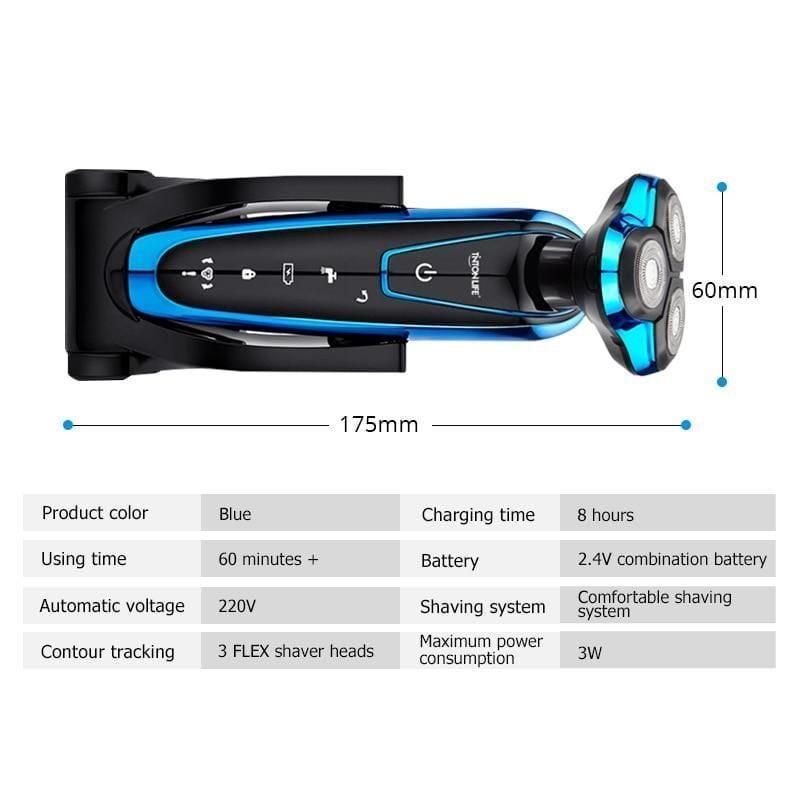 Rechargeable Electric Shaver - Washable Razor