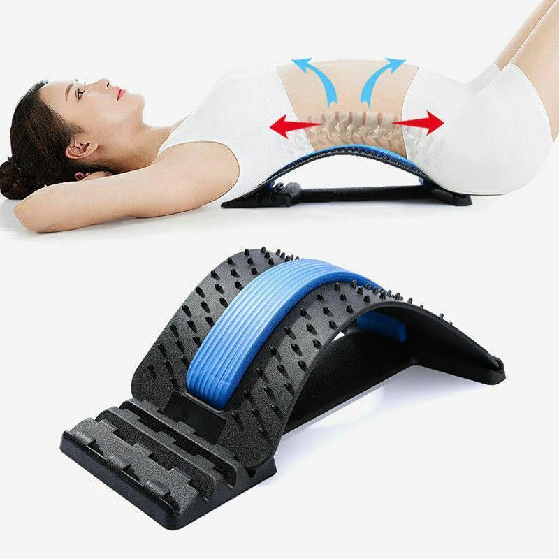 Back Stretcher - Lower Back Pain Stopper Device with Magnet, Multi-Level Back Cracker Back Massager