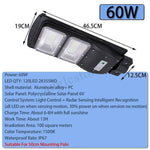 3200 Lumens - 60W - 120LED Solar Street Light