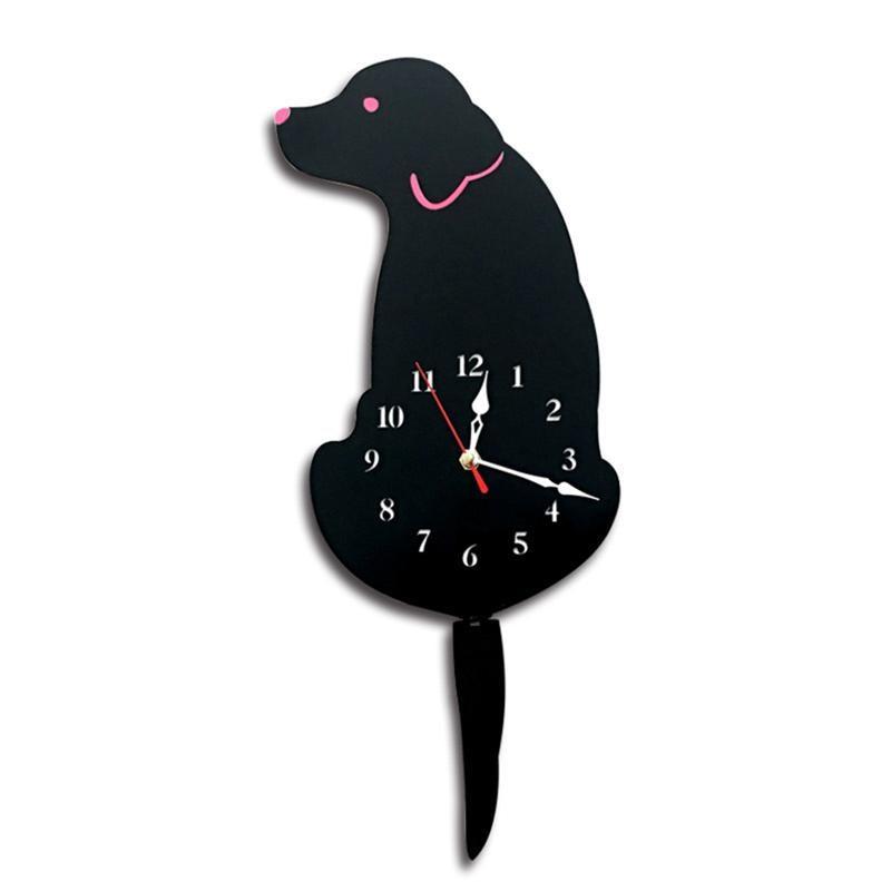 Dog Swing Tail Pendulum Wall Clock