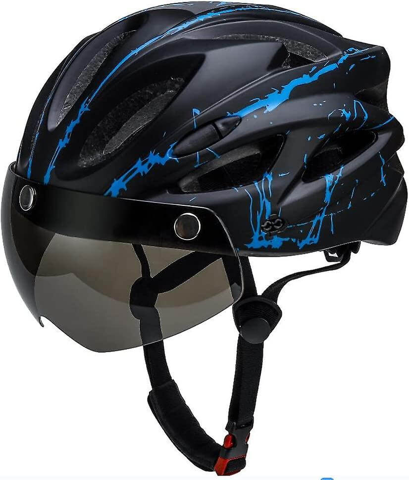 Bike Helmet with Magnetic Goggles Visor