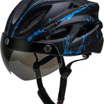 Bike Helmet with Magnetic Goggles Visor