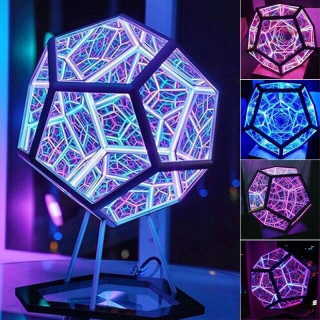 Dodecahedron Color Art Light Table Lamp