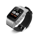 Gps Tracking Watch For Adult Elderly Smart Watch Anti-lost SOS Wifi GPS Trackers Trendy Household silver 