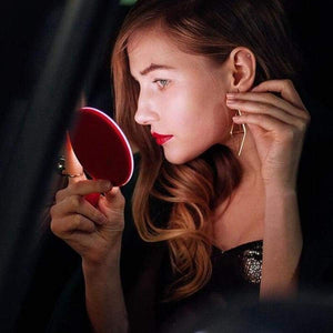 Wireless Charger with LED Makeup Mirror