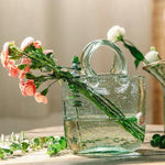 Nordic Transparent Handbag Glass Vase